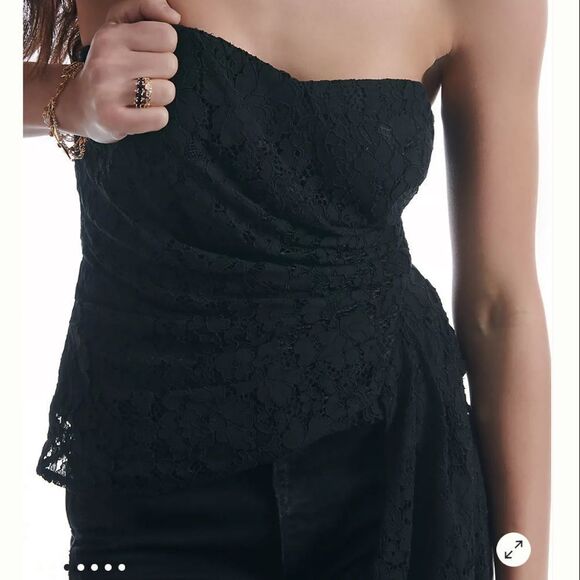 NWT Mare Mare X Anthropologie Corseted Lace Tube Top XS - Picture 3 of 13